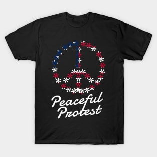 Peaceful Protester Peace Sign T-Shirt